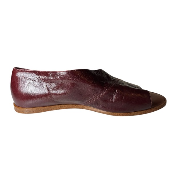 1. State Red Leather Celvin Flats Sandals O’Dorsay Open Toe Slip Ons Women 9.5M - Picture 3 of 8